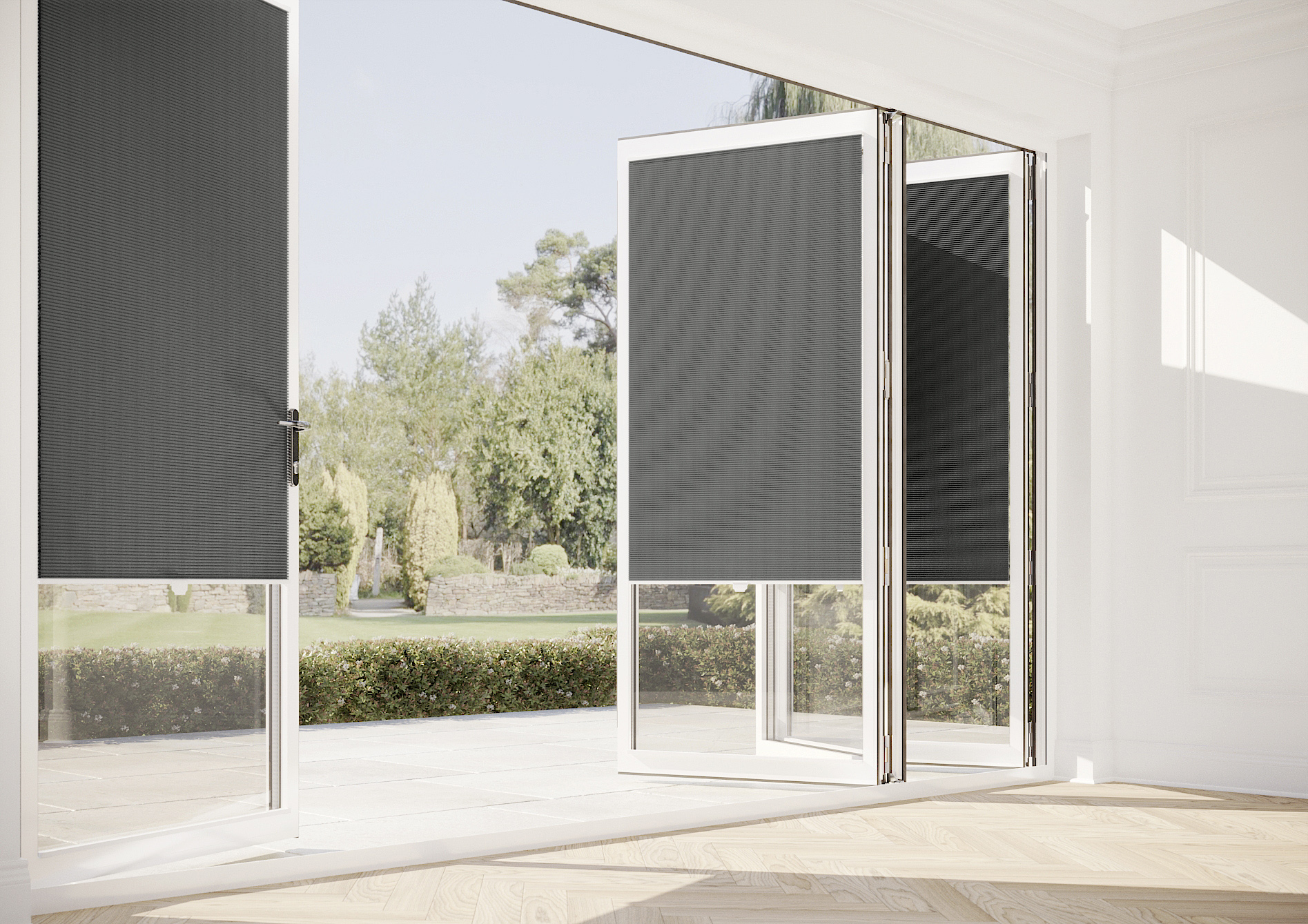 Nocturne (Blackout), Midnight Grey - Stick Fit Slim Honeycomb Blind - Image 9